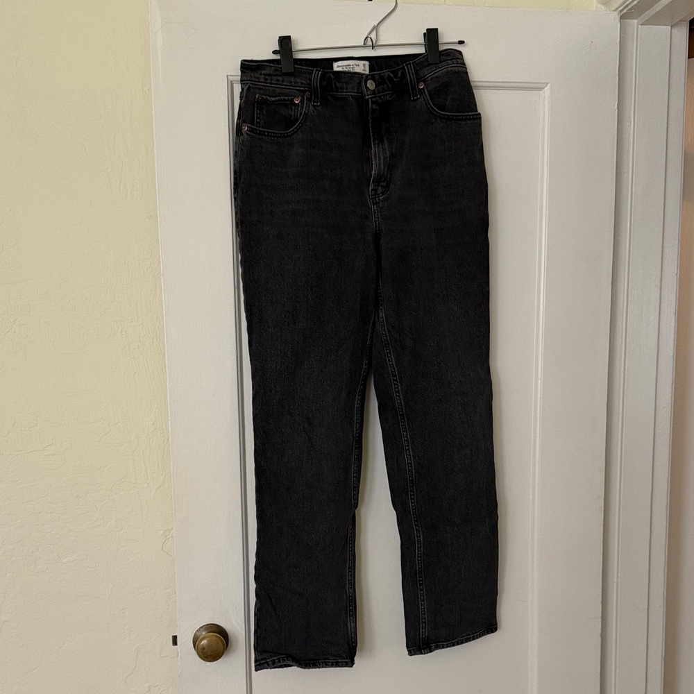 Abercrombie Relaxed 90s Black Denim Jeans